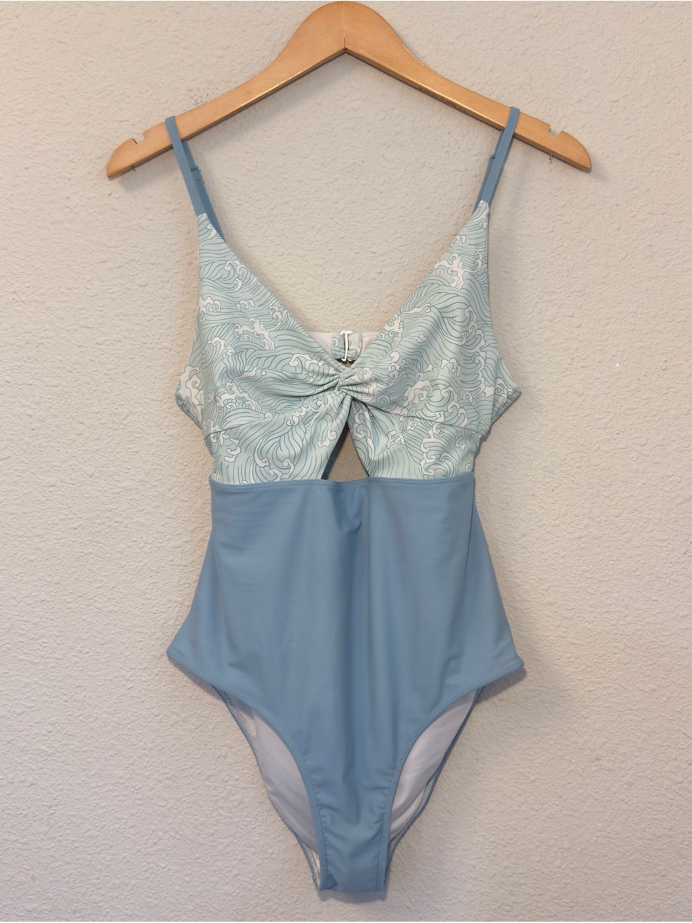 Caden Lane "Makin' Waves" Cutout One-Piece Swimsuit Size XL